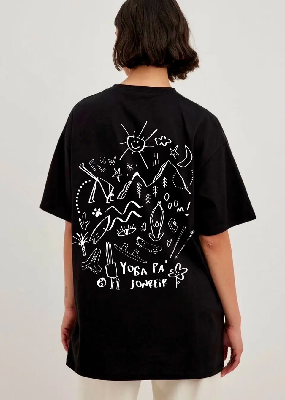 Camiseta Mont & Camp — Negro