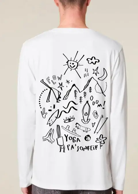 Camiseta de manga larga — Blanco